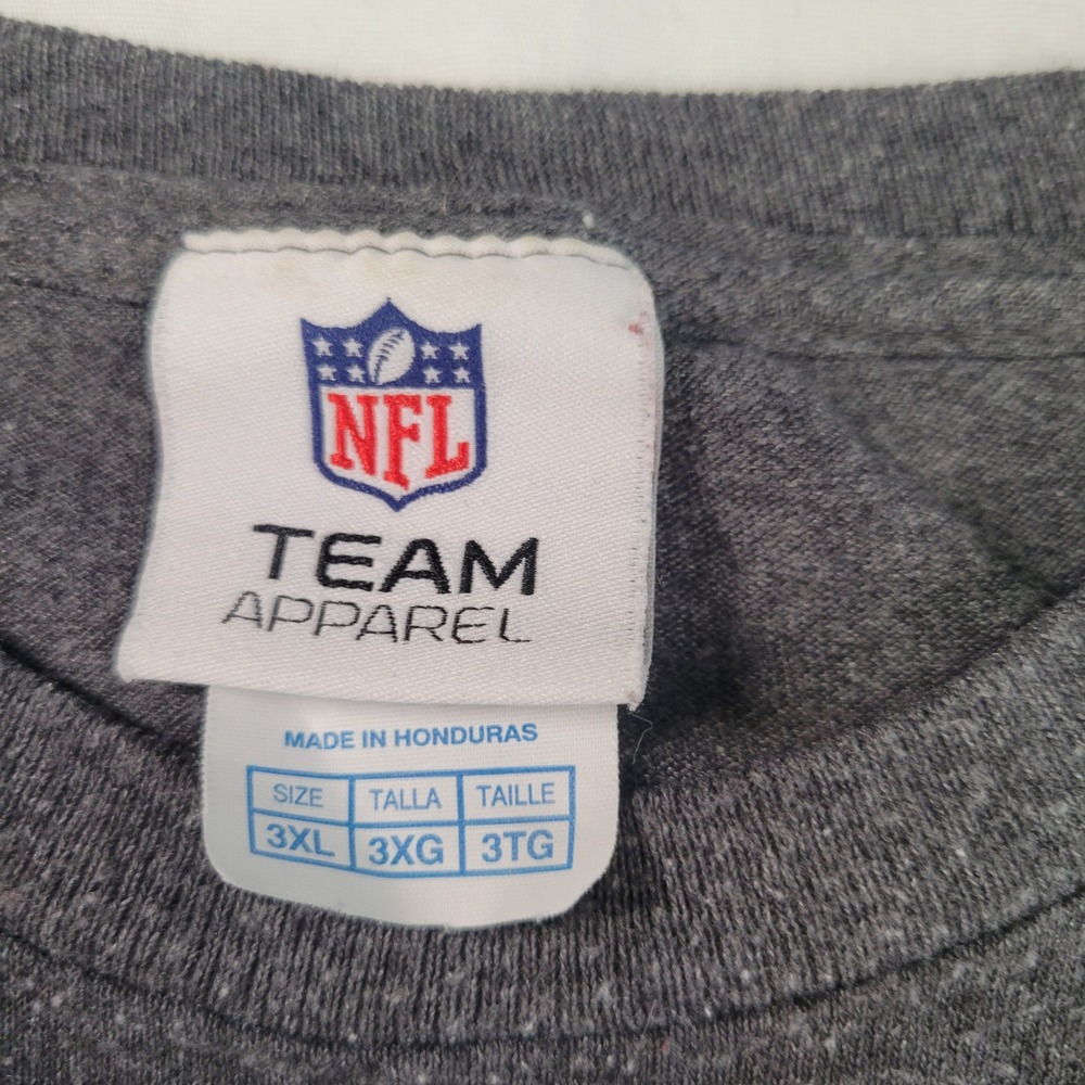NFL Philadelphia Eagles Charcoal Gray NFL Team Apparel TShirt Adult 3XL - Picture 3 of 7